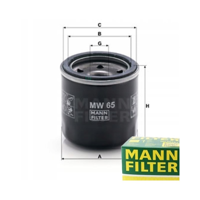 Mann filter oil filter for Sachs B 805