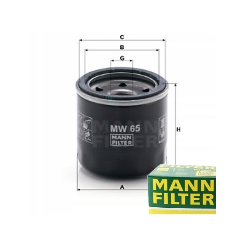 Mann filter oil filter for Bimota Sbr