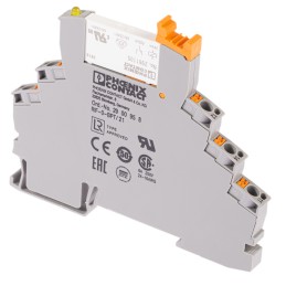 1 pcs - Phoenix Contact RIF-0-RPT-24DC/21 Series Interface Relay, DIN Rail Mount, 24V dc Coil, SPDT, 1-Pole