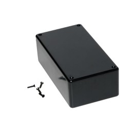 1 pcs - Hammond 1591 Series Black ABS Enclosure, IP54, Black Lid, 150 x 80 x 46mm