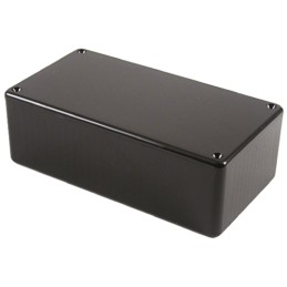 1 pcs - Hammond 1591 Series Black ABS Enclosure, IP54, Black Lid, 150 x 80 x 46mm