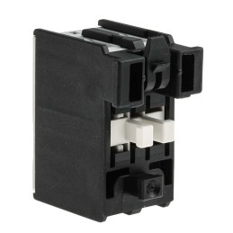 1 pcs - Lovato Auxiliary Contact Block, 2 Contact, 1NC + 1NO, Snap-On