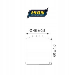 Oil filter moto aprilia piaggio derbi 50 maxgear ison 183