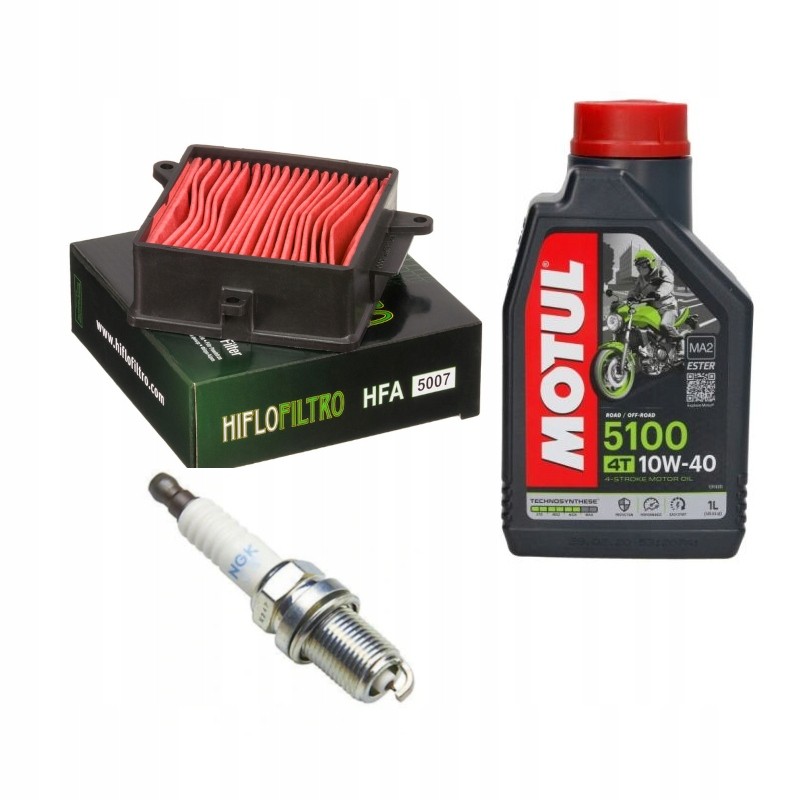 Kymco Agility 125 set, oil filter and wheel light