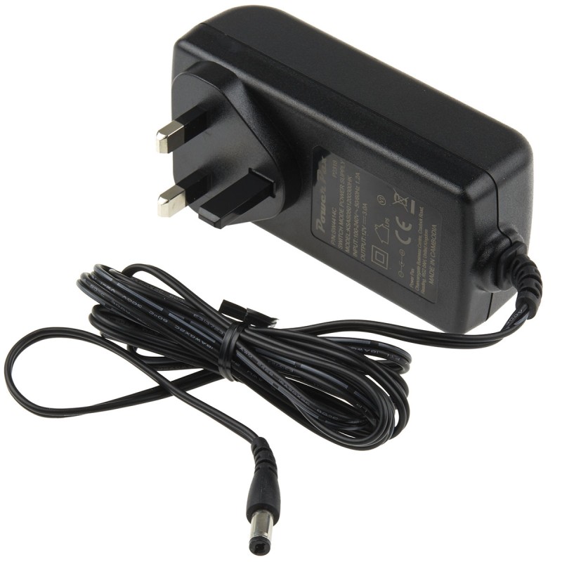 1 pcs - RS PRO 36W Plug-In AC/DC Adapter 12V dc Output, 3A Output