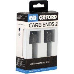 Oxford handlebar ends, set of 2, black aluminum