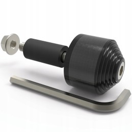 Oxford handlebar ends, set of 2, black aluminum