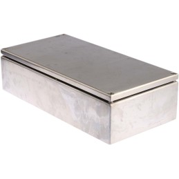 1 pcs - RS PRO Unpainted Stainless Steel Terminal Box, IP66, 300 x 80 x 150mm