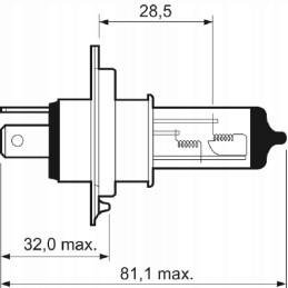 H4 50 light bulb 032511 Valeo