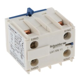 1 pcs - Schneider Electric Auxiliary Contact, 2 Contact, 1NC + 1NO, Front Mount, TeSys