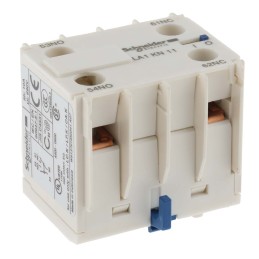 1 pcs - Schneider Electric Auxiliary Contact, 2 Contact, 1NC + 1NO, Front Mount, TeSys
