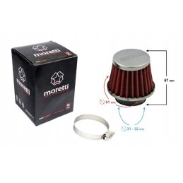 38 mm moretti conical air filter