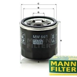 Mann filter oil filter for honda nc integra 700