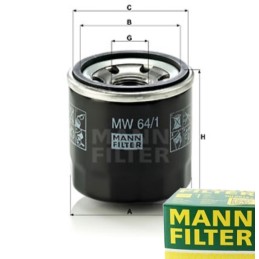 Mann filter oil filter for honda cb hornet 600