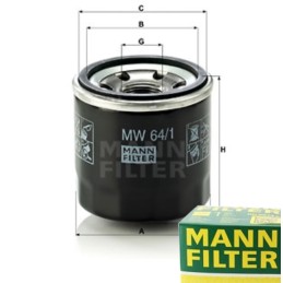 Mann filter oil filter for honda ntv 650