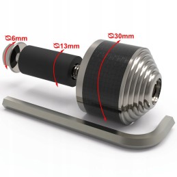 Oxford handlebar weights, carbon fiber silver