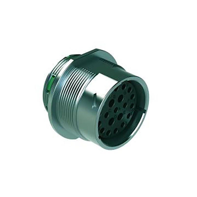 1 pcs - Amphenol Industrial Circular Connector, 21 Contacts, Cable Mount, Socket, Female, IP67, IP69K, Duramate AHDM Series