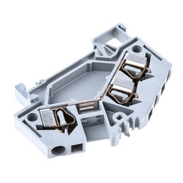 1 Bag of 5 - Wago 281 Series Grey Feed Through Terminal Block, 4mm², Single-Level, Cage Clamp Termination