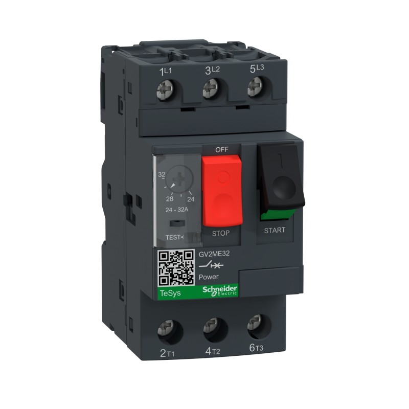 1 pcs - Schneider Electric 24 - 32 A TeSys Motor Protection Circuit Breaker, 690 V