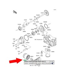Original oil filter for Kawasaki quads KFV KFX motorcycles many models HF303