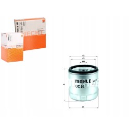 Oil filter mahle oc91 bmw r1200 c k1 mz 1000 r1100 rt r1150 rs k 75 750