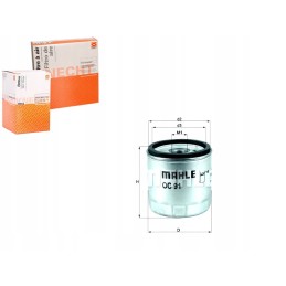 Oil filter mahle oc91d bmw r1150 r r850 r