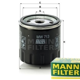 Oil filter for Ducati Monster 1100 620 696 S2R