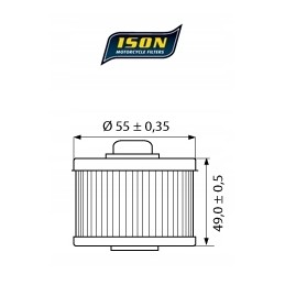 Premium oil filter ison hf145 yamaha xt xv xvs