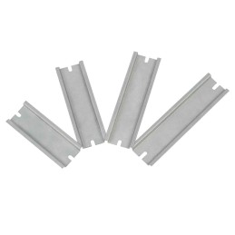 1 pcs - RS PRO Unperforated DIN Rail, Top Hat Compatible, 90mm x 35mm x 7.5mm