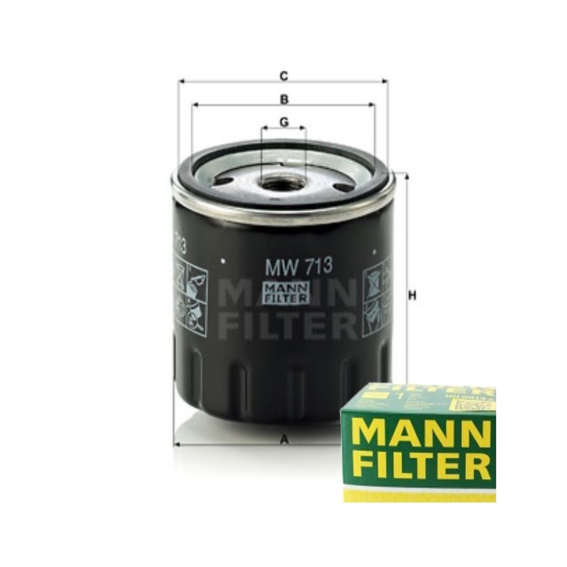 Oil filter for Cagiva Alazzurra 350 650