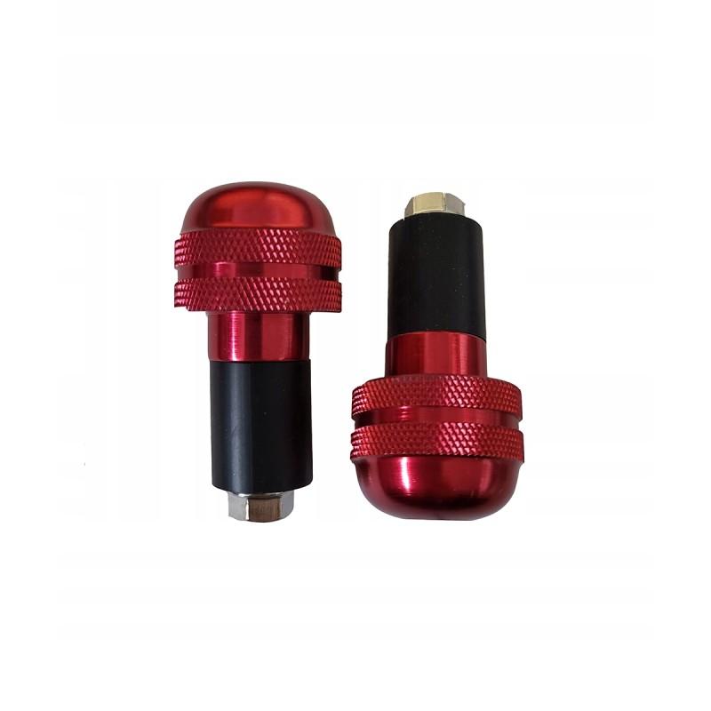 Red handlebar ends 22mm universal 50g