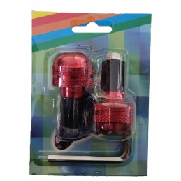 Red handlebar ends 22mm universal 50g
