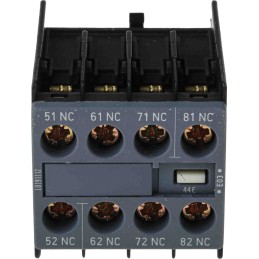 1 pcs - Siemens Auxiliary Contact, 4 Contact, 4NC, Snap-On, Sirius Innovation