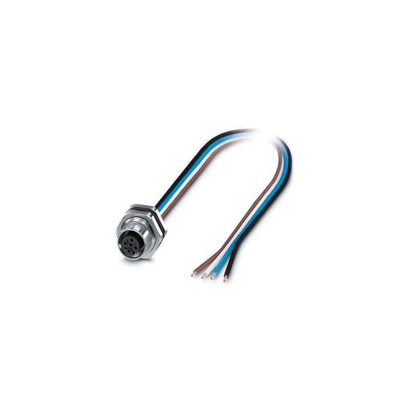 1 pcs - Phoenix Contact Circular Connector, 5 Contacts, Rear Mount, M12 Connector, Socket