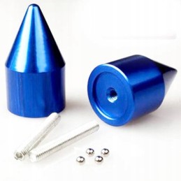 Blue cone handlebar ends suzuki gs