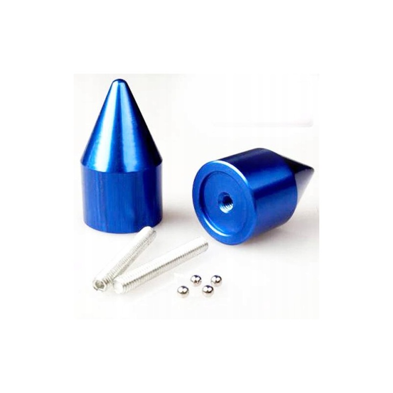 Blue cone handlebar ends suzuki gs