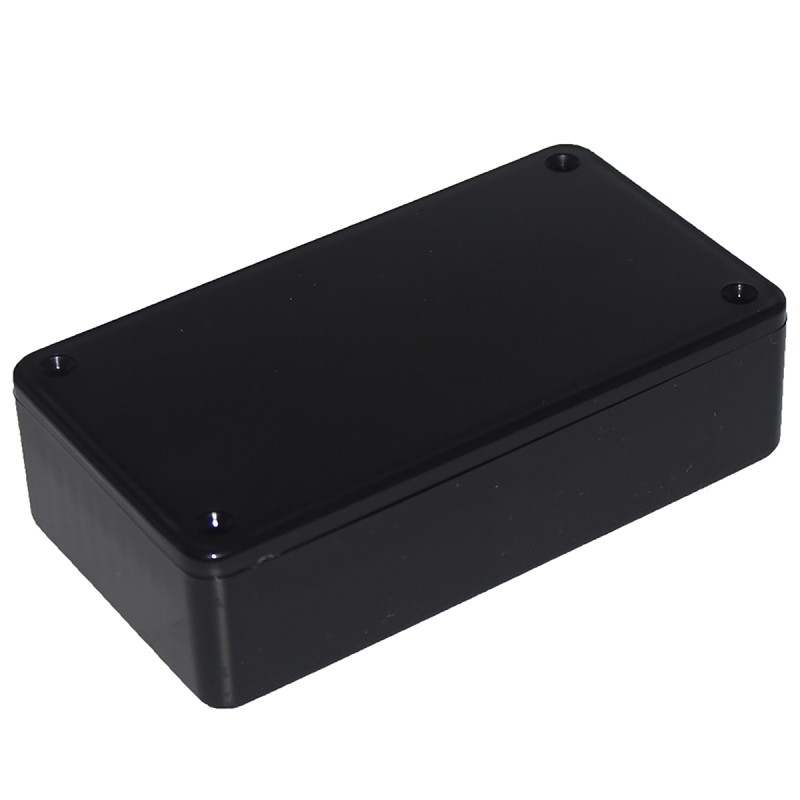 1 pcs - RS PRO Black ABS General Purpose Enclosure, IP54, Black Lid, 112 x 62 x 31mm