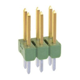 1008 pcs - TE Connectivity AMPMODU MOD II Series Straight Through Hole Pin Header, 6 Contact(s), 2.54mm Pitch, 2 Row(s), Unshrou