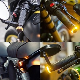 Handlebar ends LED turn signal DRL motorcycle