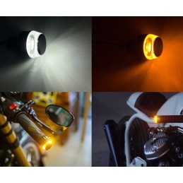 Handlebar ends LED turn signal DRL motorcycle
