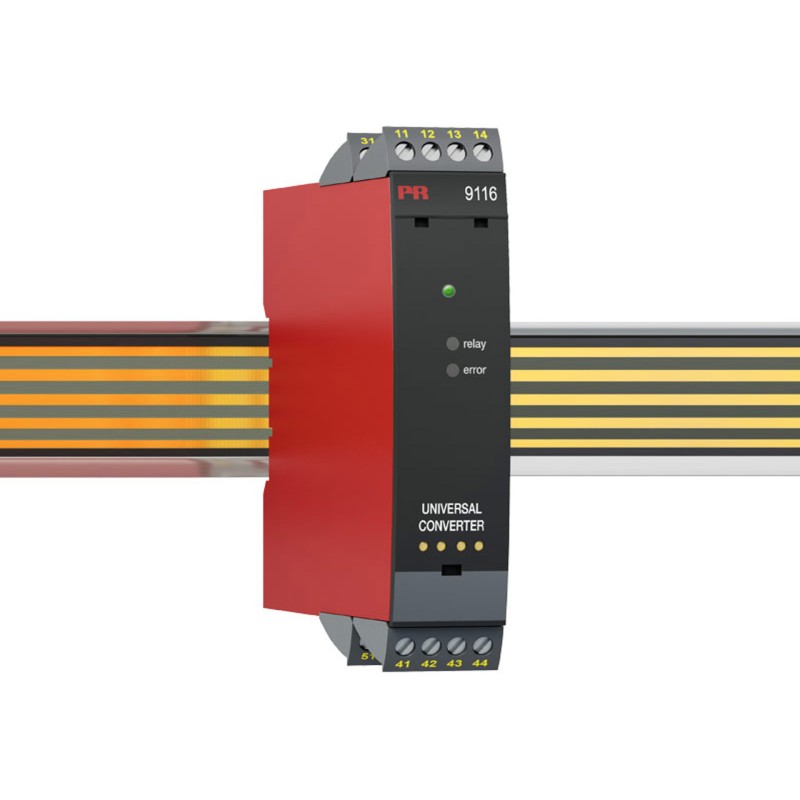 1 pcs - PR Electronics 9100 Series Signal Conditioner, Current, Linear Resistance, Potentiometer, RTD, Thermocouple, Voltage