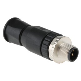 1 pcs - HARTING Circular Connector, 5 Contacts, Cable Mount, M12 Connector, Plug, Male, IP67, M12 Series