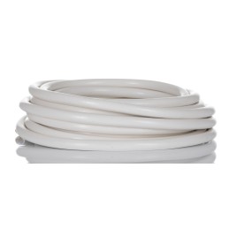 1 Bag of 5 M - RS PRO 3 Core Power Cable, 1mm², 5m, White PVC Sheath, Mains, 10 A, 300/500 V