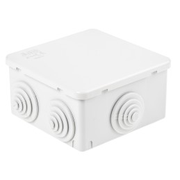 1 pcs - ABB Grey Thermoplastic Junction Box, IP44, 80 x 80 x 40mm