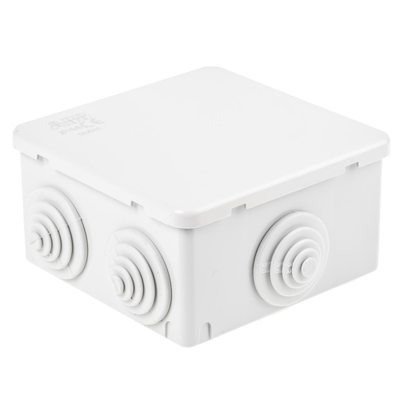 1 pcs - ABB Grey Thermoplastic Junction Box, IP44, 80 x 80 x 40mm
