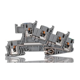 50 pcs - Phoenix Contact 5-Way Earth Terminal Block, 4mm², 12 AWG Wire, Push In