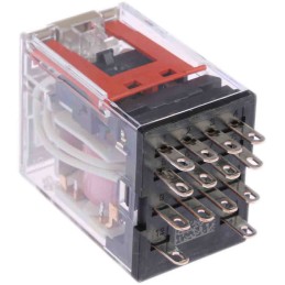 1 pcs - Omron Plug In Power Relay, 120V ac Coil, 5A Switching Current, 4PDT