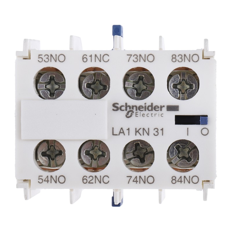 1 pcs - Schneider Electric Auxiliary Contact, 4 Contact, 1NC + 3NO, Front Mount, TeSys K