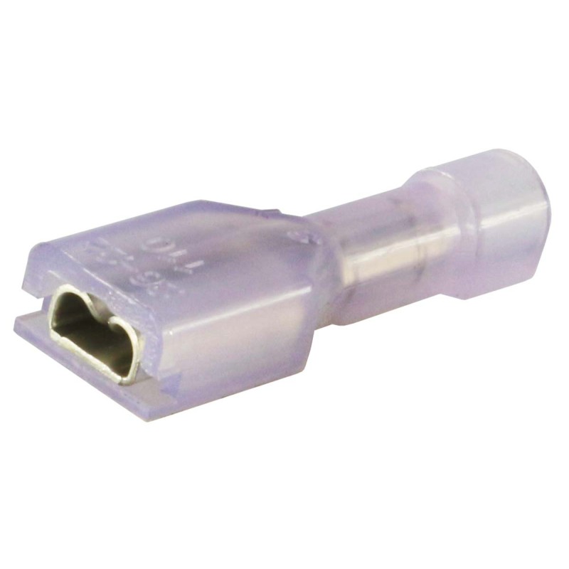 1 Bag of 50 - RS PRO Violet Insulated Female Spade Connector, Receptacle, 0.5 x 2.8mm Tab Size