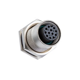 1 pcs - Amphenol Industrial Circular Connector, 2 Contacts, Panel Mount, M12 Connector, Male, IP67, M Series